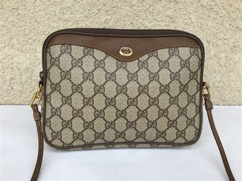 vintage gucci crossbody brown|authentic Gucci crossbody.